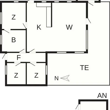 Holiday home 6 Person Holiday Home In Knebel